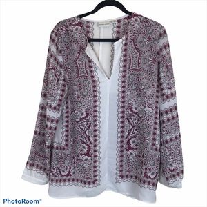 Adrienne Vittadini Long Sleeve Flow Blouse